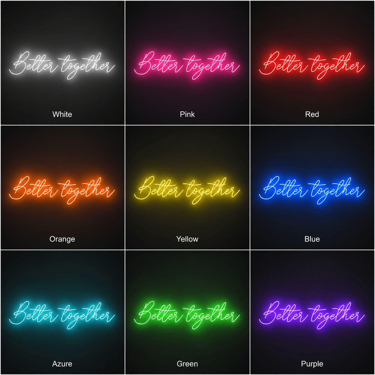 Better Together LED Neon Sign Home Wall Art Wall Neon Sign - Shineneon