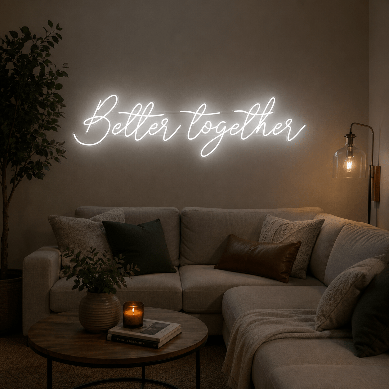 Better Together LED Neon Sign Home Wall Art Wall Neon Sign - Shineneon