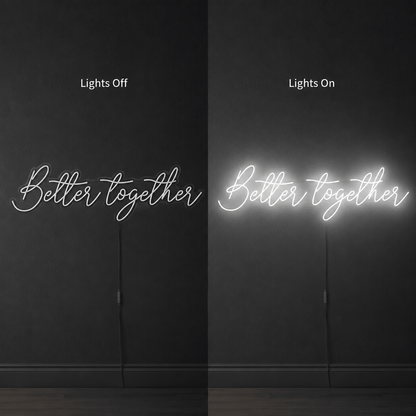 Better Together LED Neon Sign Home Wall Art Wall Neon Sign - Shineneon