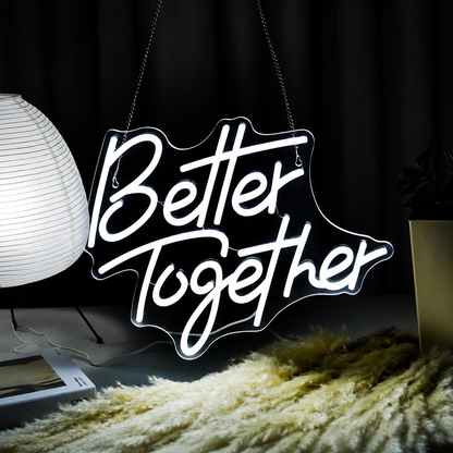 Better Together LED Neon Sign Living Room Decor - 01 Original Product Image