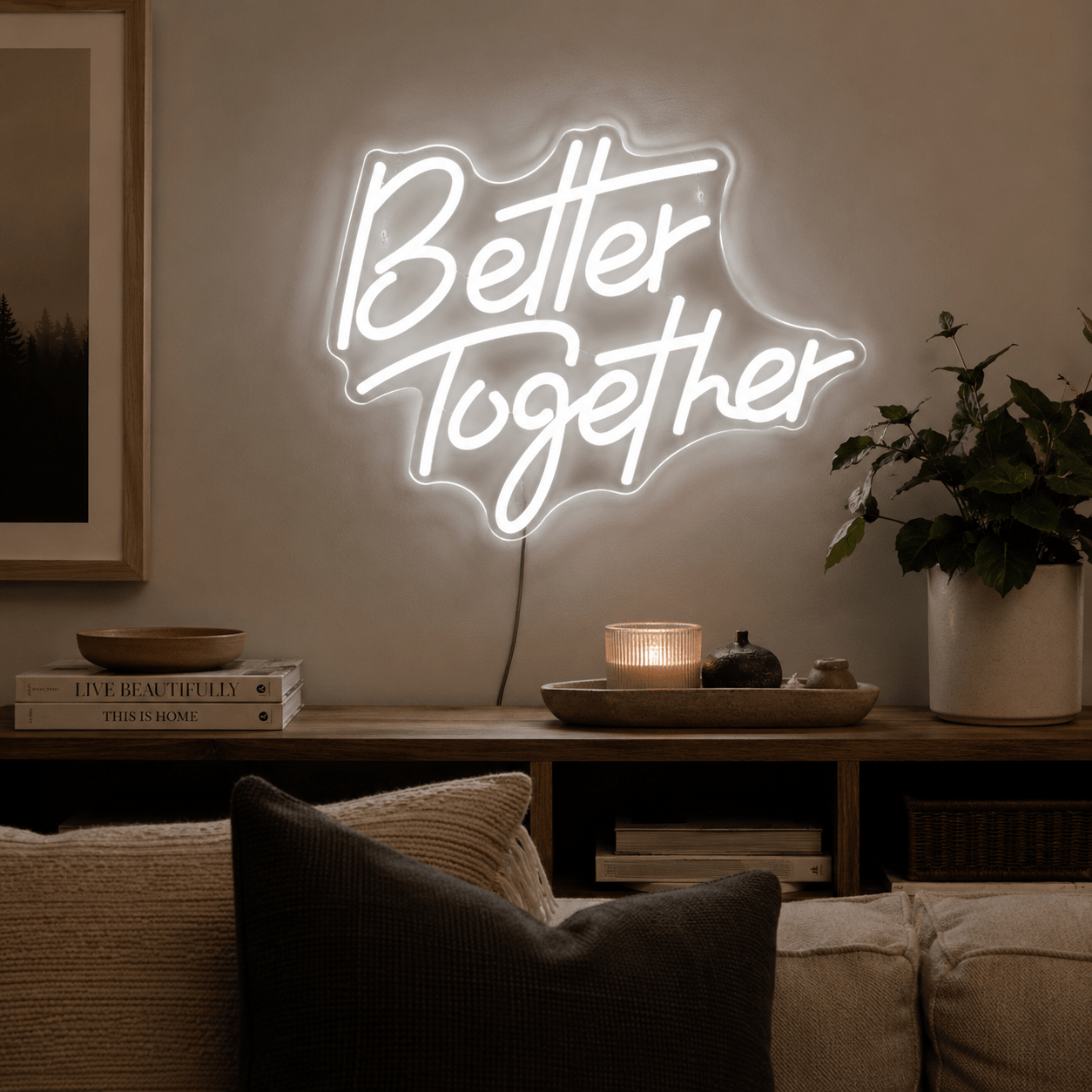 Better Together LED Neon Sign Living Room Decor - Shineneon
