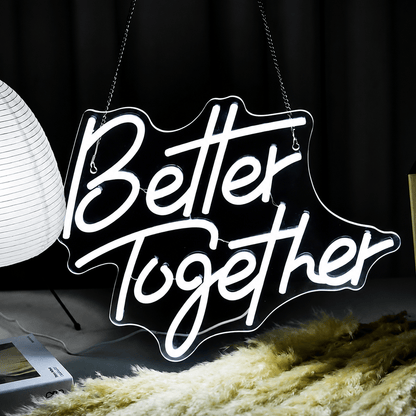 Better Together LED Neon Sign Living Room Decor Wall Neon Sign - Shineneon
