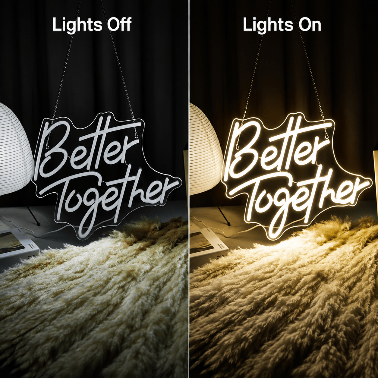 Better Together LED Neon Sign Living Room Decor Wall Neon Sign - Shineneon