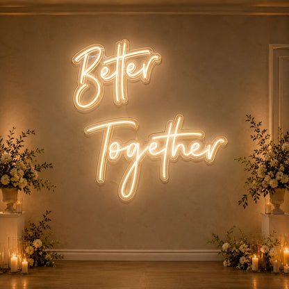 Better Together LED Neon Sign Wall Decor - 04 Size Image