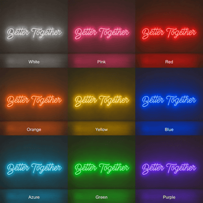 Better Together LED Neon Sign Wall Neon Sign - Shineneon