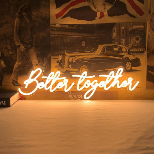 Better Together Led Sign Business Neon Sign For Room