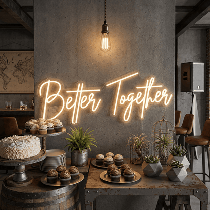 Better Together Lettering Home Decor LED Neon Sign - Shineneon