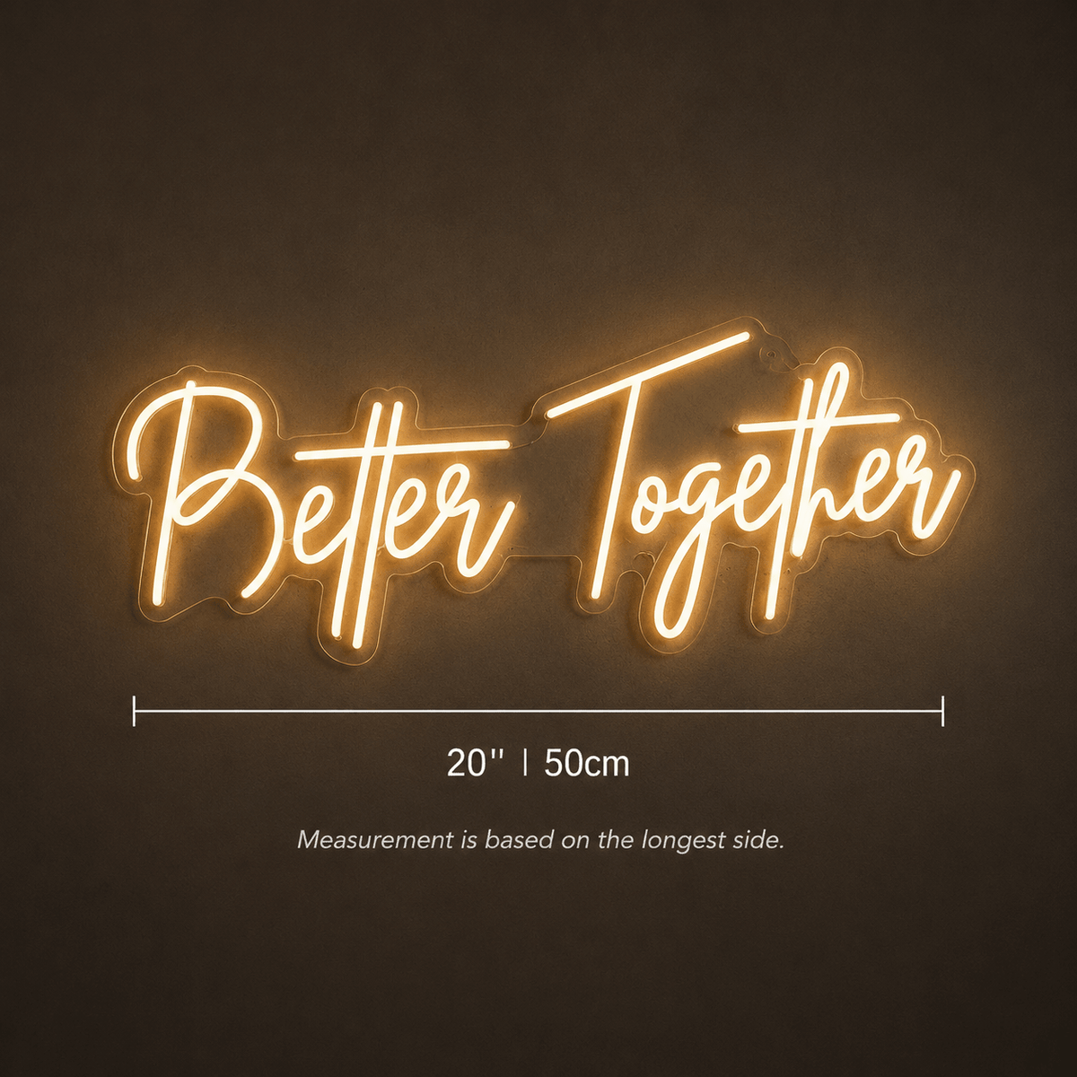 Better Together Lettering Home Decor LED Neon Sign - Shineneon
