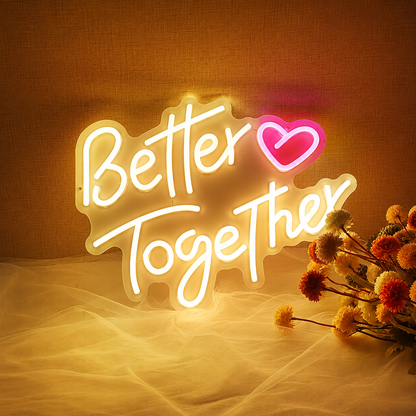 Better Together Living Room Decor LED Neon Sign - 01 Original Product Image