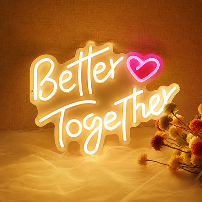 Better Together Living Room Decor LED Neon Sign Wall Neon Sign - 01 Original Product Image