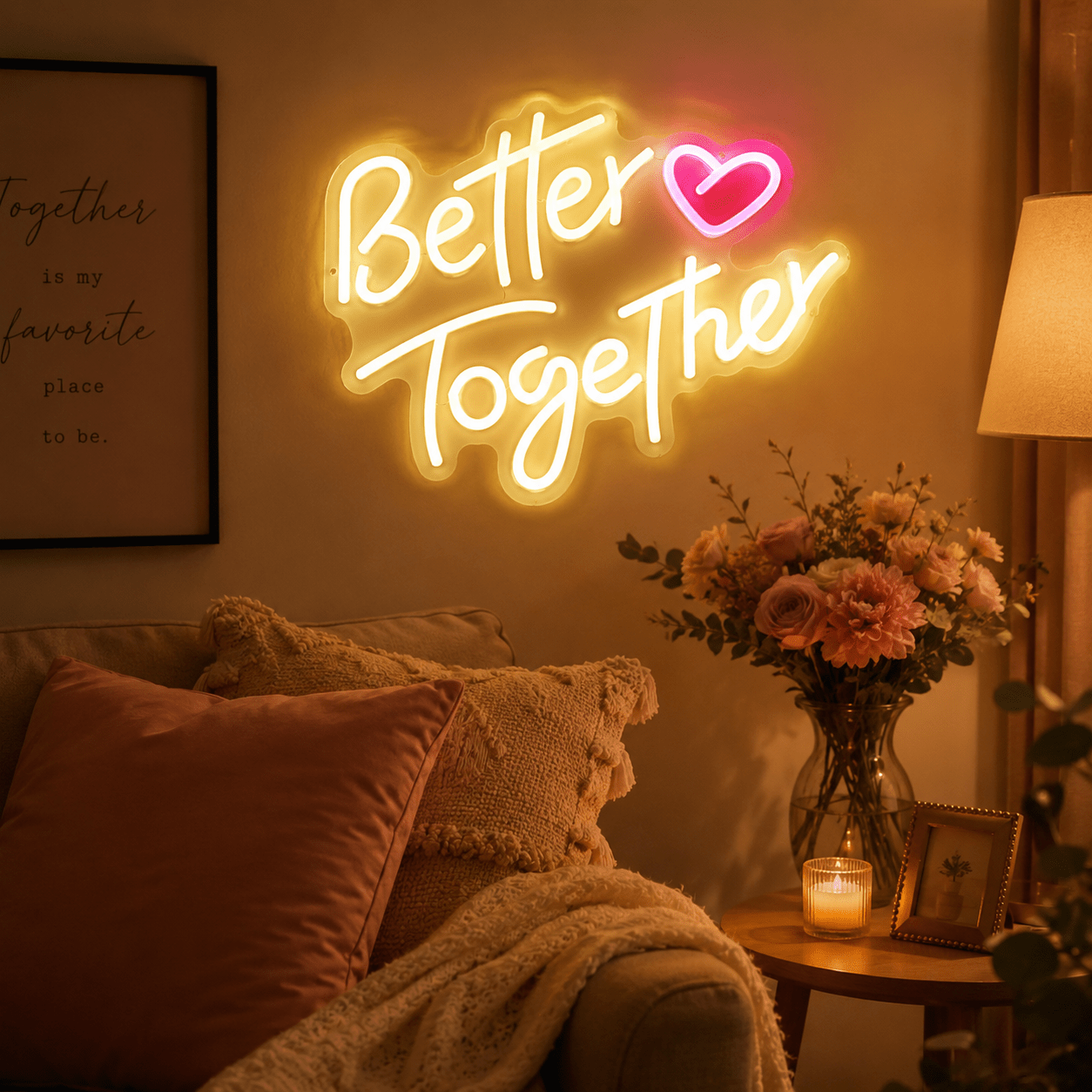 Better Together Living Room Decor LED Neon Sign Wall Neon Sign - Shineneon