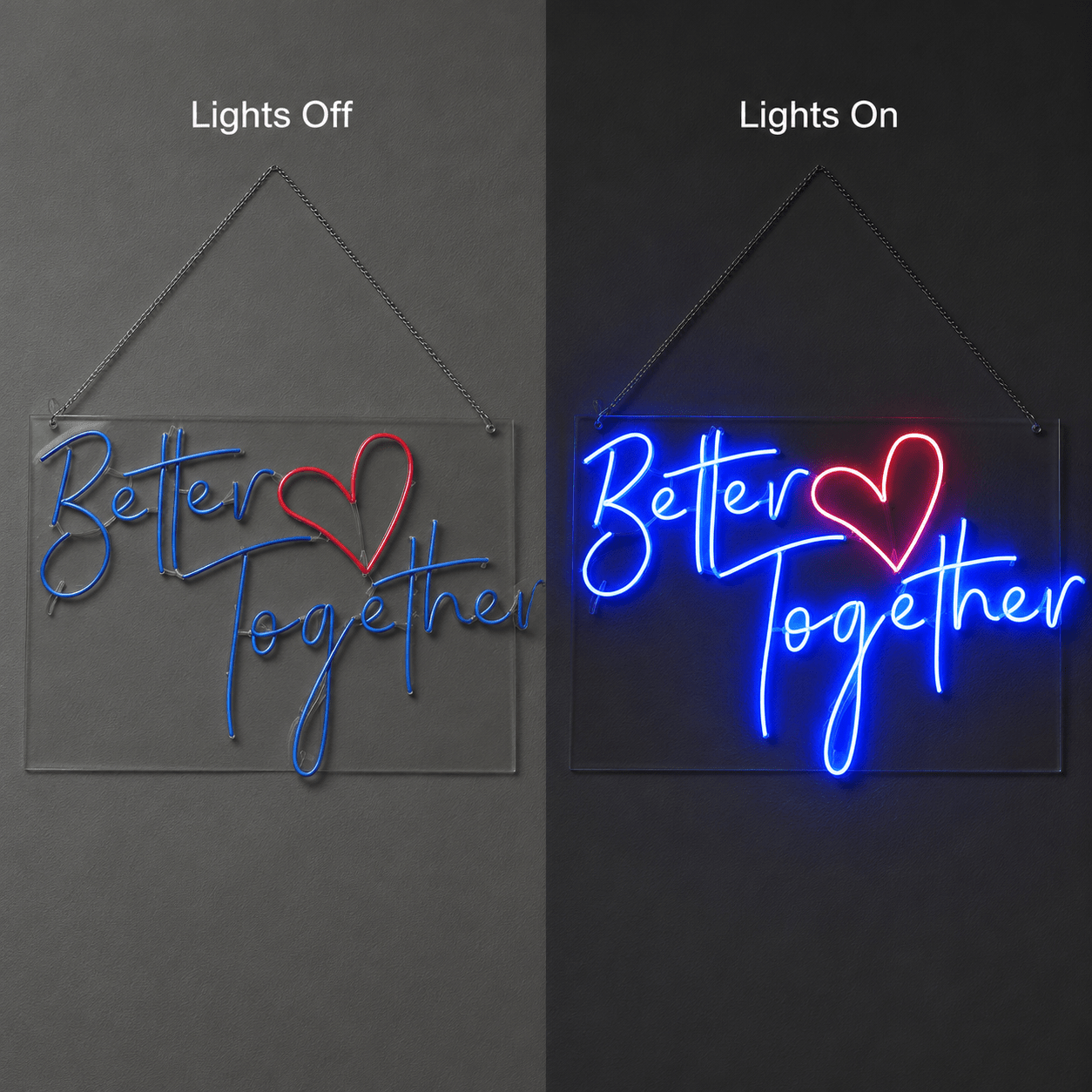 Better Together Living Room Wall Light LED Neon Sign Wall Neon Sign - Shineneon