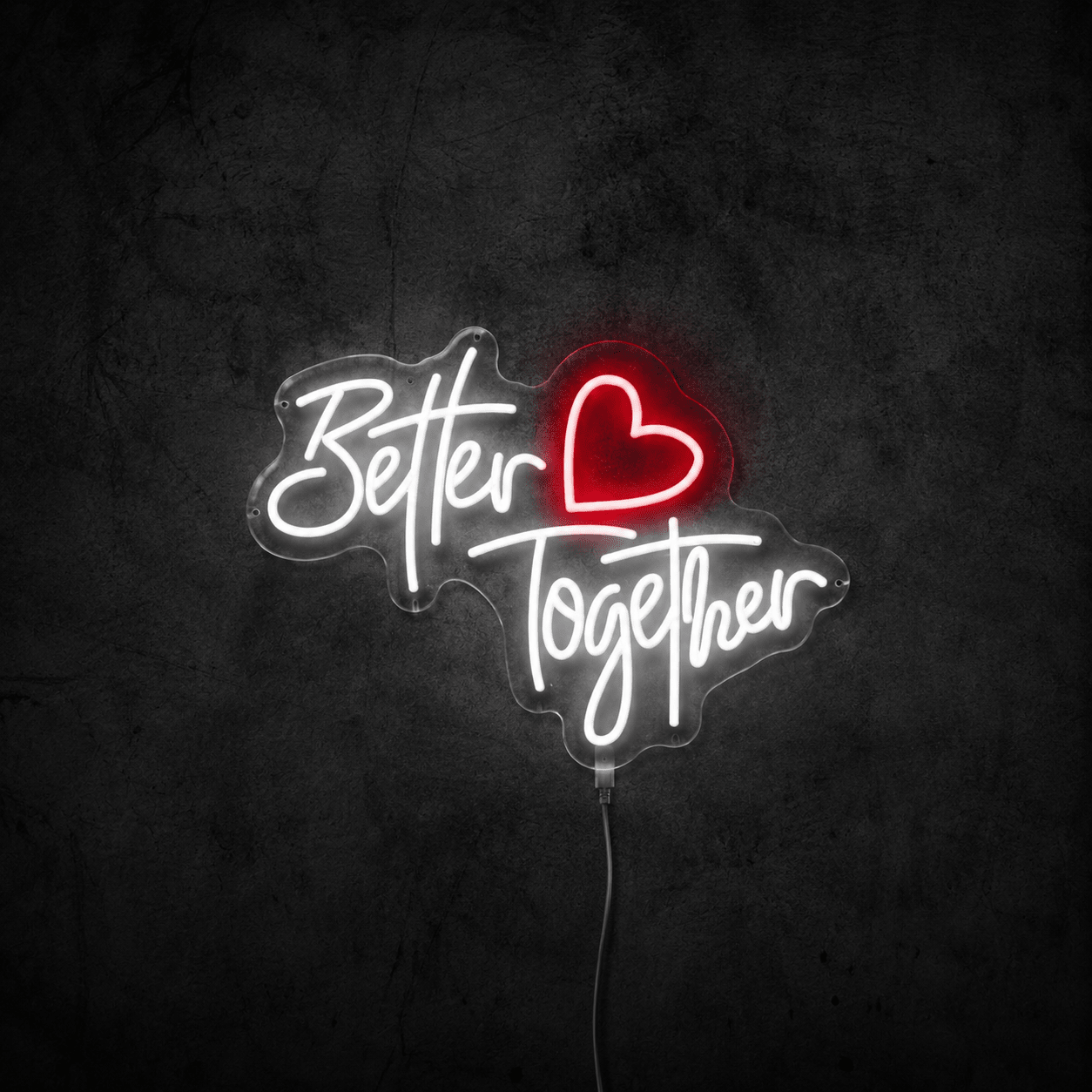 Better Together Minimal Wall Decor LED Neon Sign - Shineneon