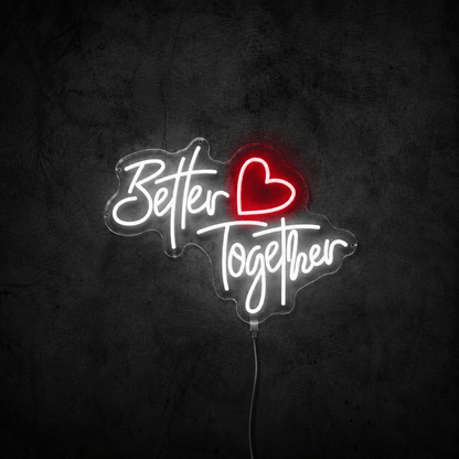 Better Together Minimal Wall Decor LED Neon Sign - Shineneon