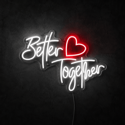 Better Together Minimal Wall Decor LED Neon Sign Wall Neon Sign - Shineneon