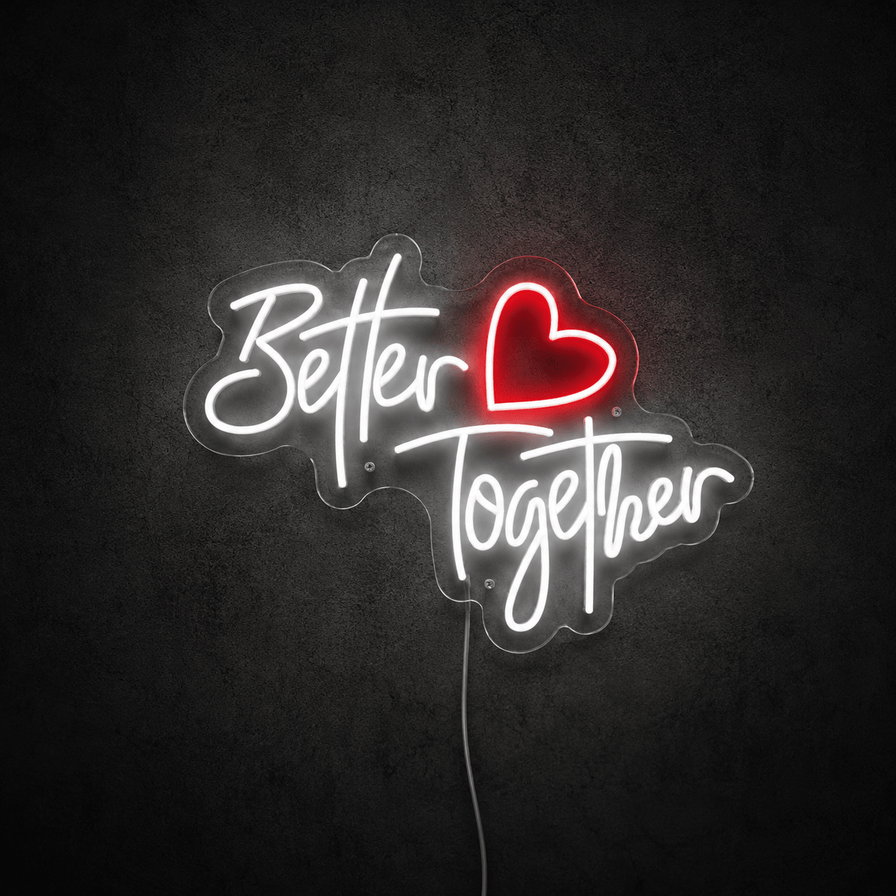 Better Together Minimal Wall Decor LED Neon Sign Wall Neon Sign - Shineneon