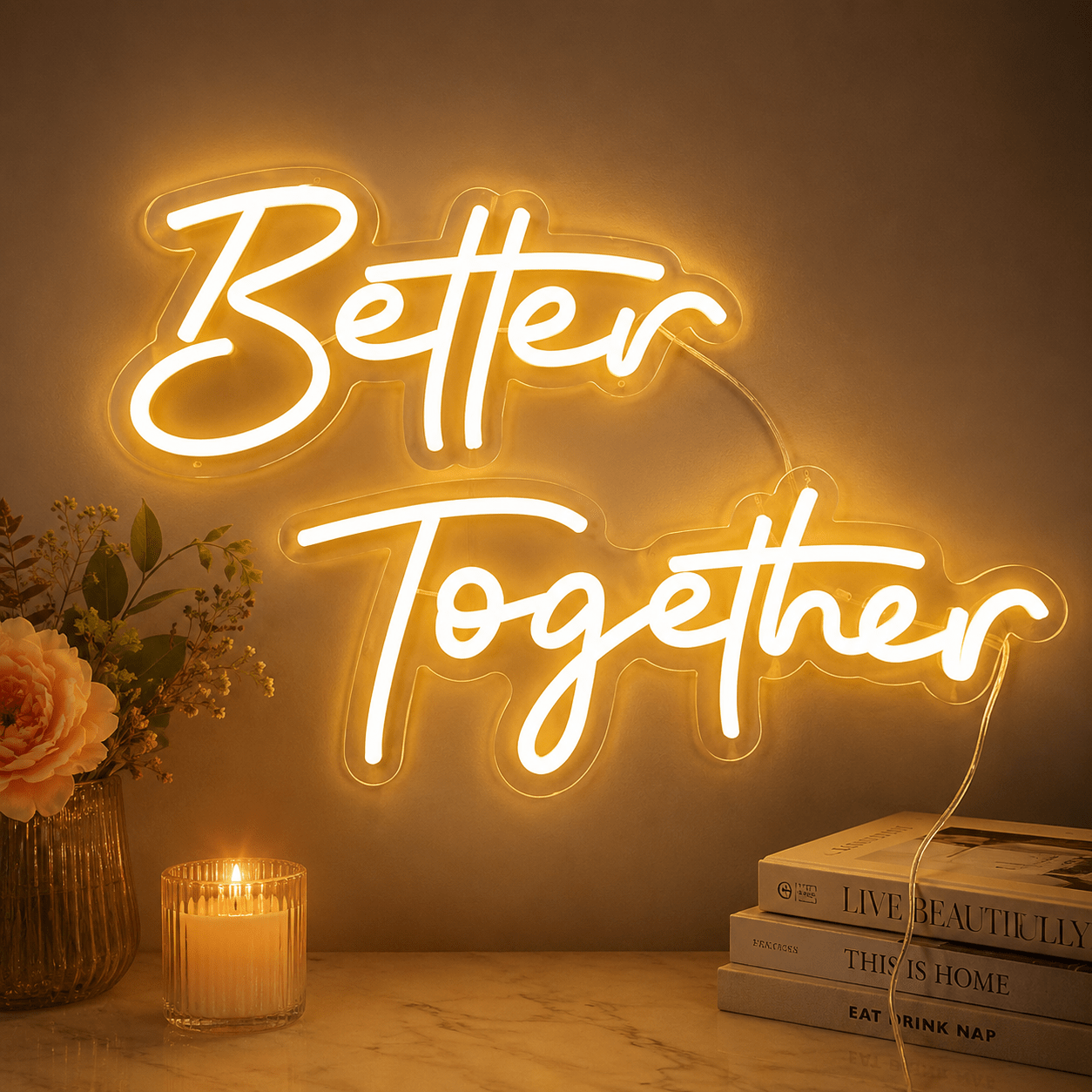 Better Together Minimal Wall Light LED Neon Sign - Shineneon
