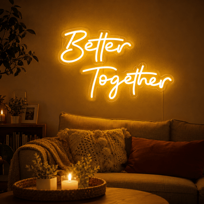 Better Together Minimal Wall Light LED Neon Sign - Shineneon