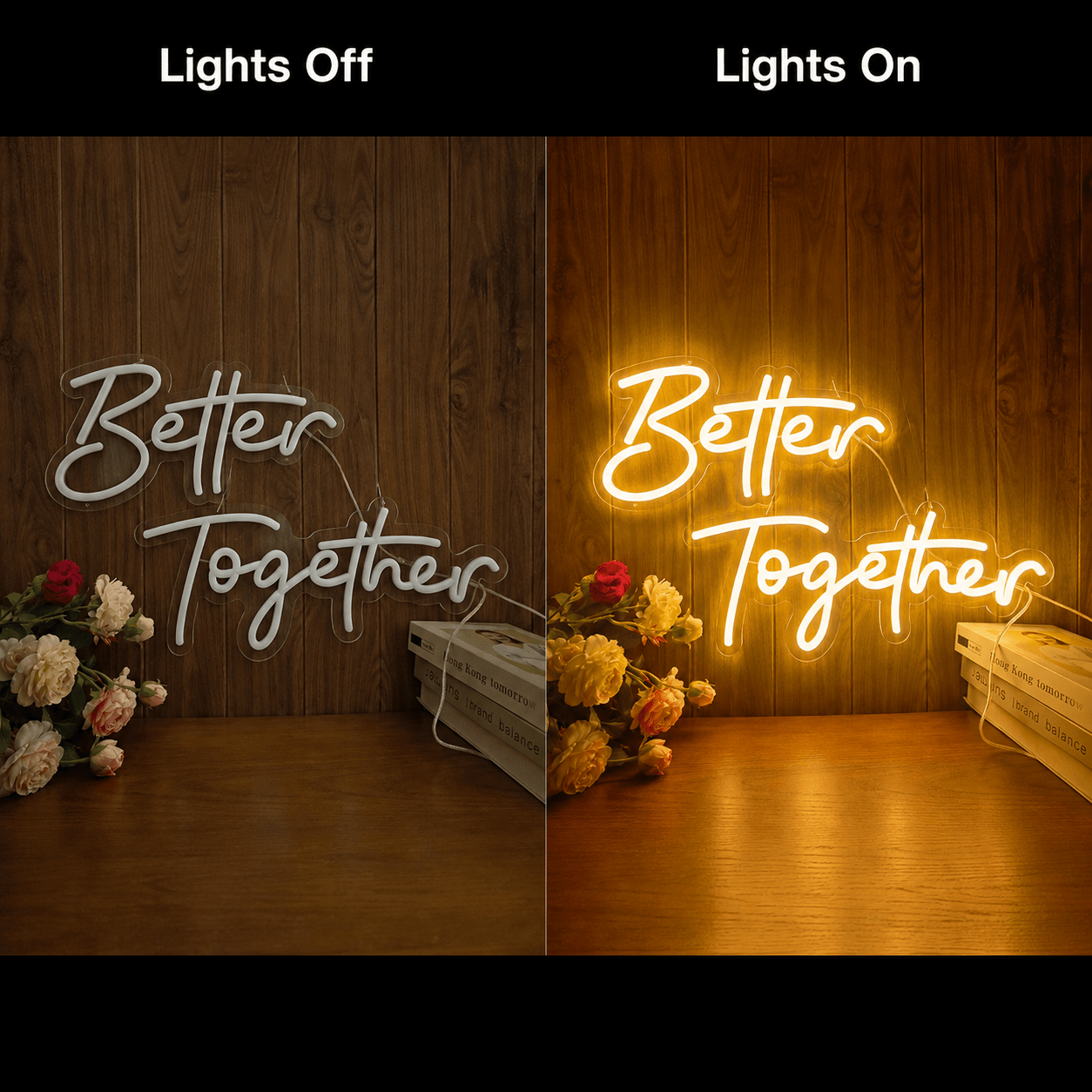 Better Together Minimal Wall Light LED Neon Sign Wall Neon Sign - Shineneon