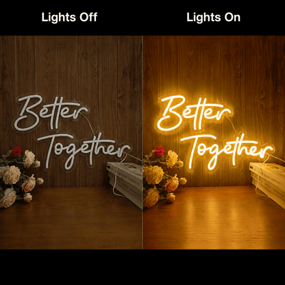 Better Together Minimal Wall Light LED Neon Sign Wall Neon Sign - Shineneon