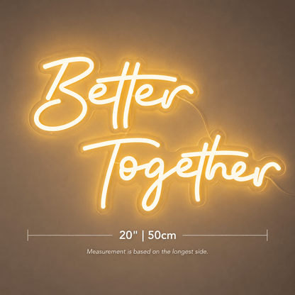 Better Together Minimal Wall Light LED Neon Sign Wall Neon Sign - Shineneon