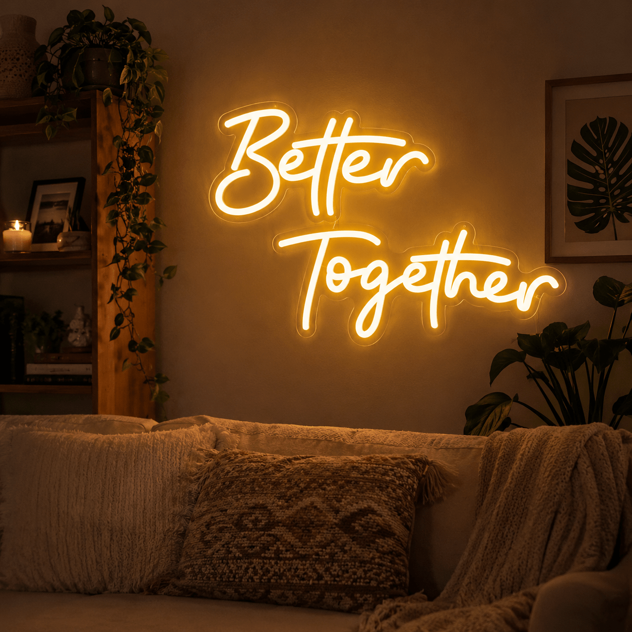 Better Together Minimal Wall Light LED Neon Sign Wall Neon Sign - Shineneon