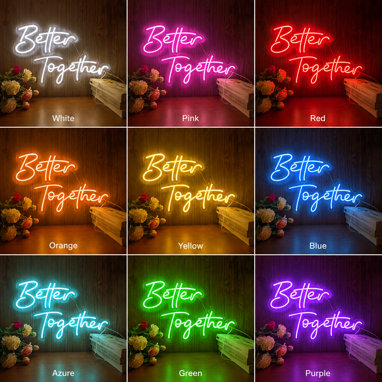 Better Together Minimal Wall Light LED Neon Sign Wall Neon Sign - Shineneon