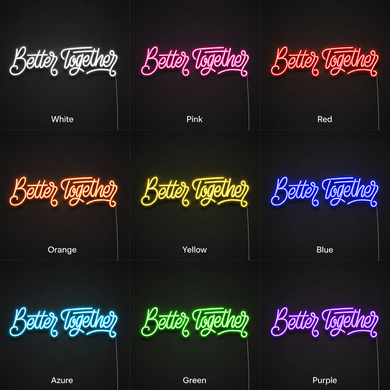 Better Together Modern Wall Decor LED Neon Sign - Shineneon