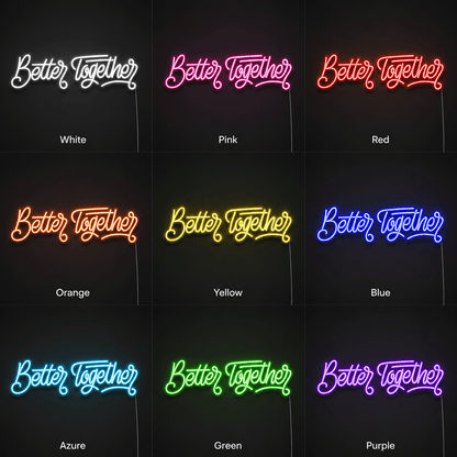 Better Together Modern Wall Decor LED Neon Sign - Shineneon
