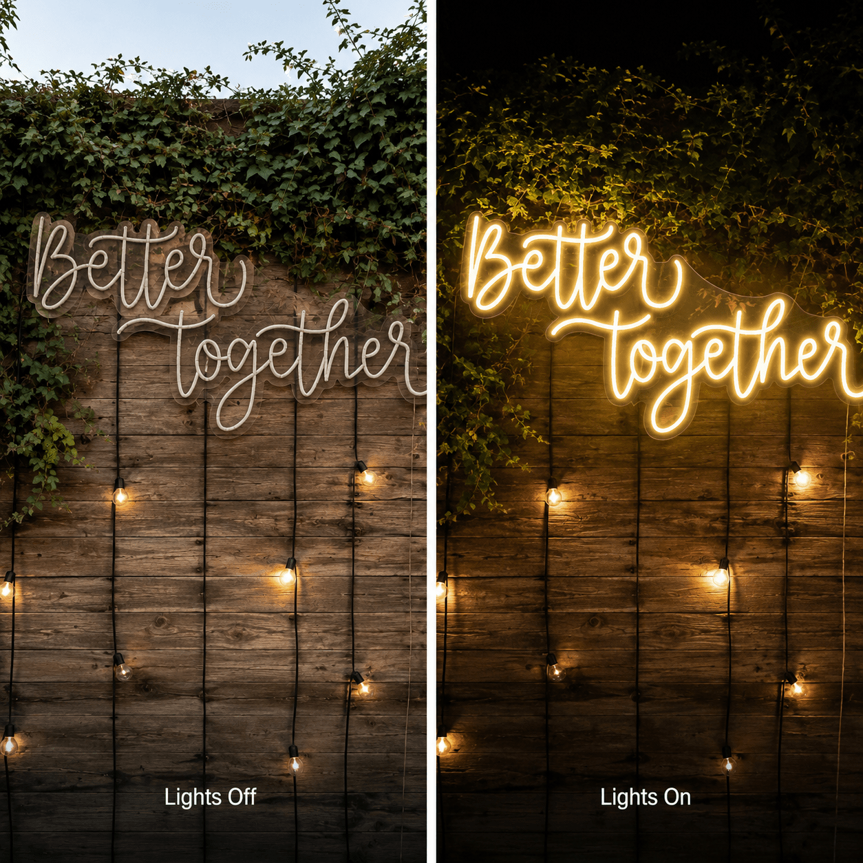 Better Together Modern Wall Light LED Neon Sign - Shineneon