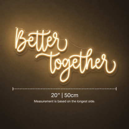 Better Together Modern Wall Light LED Neon Sign Wall Neon Sign - Shineneon