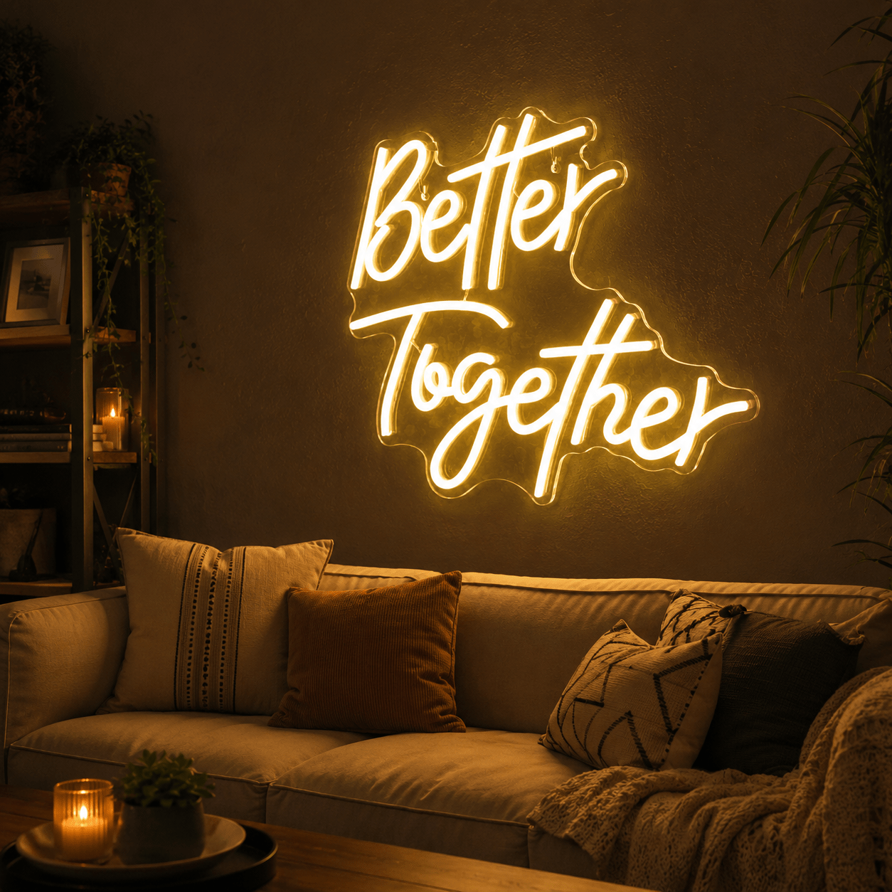 Better Together Mounted LED Neon Sign - Shineneon