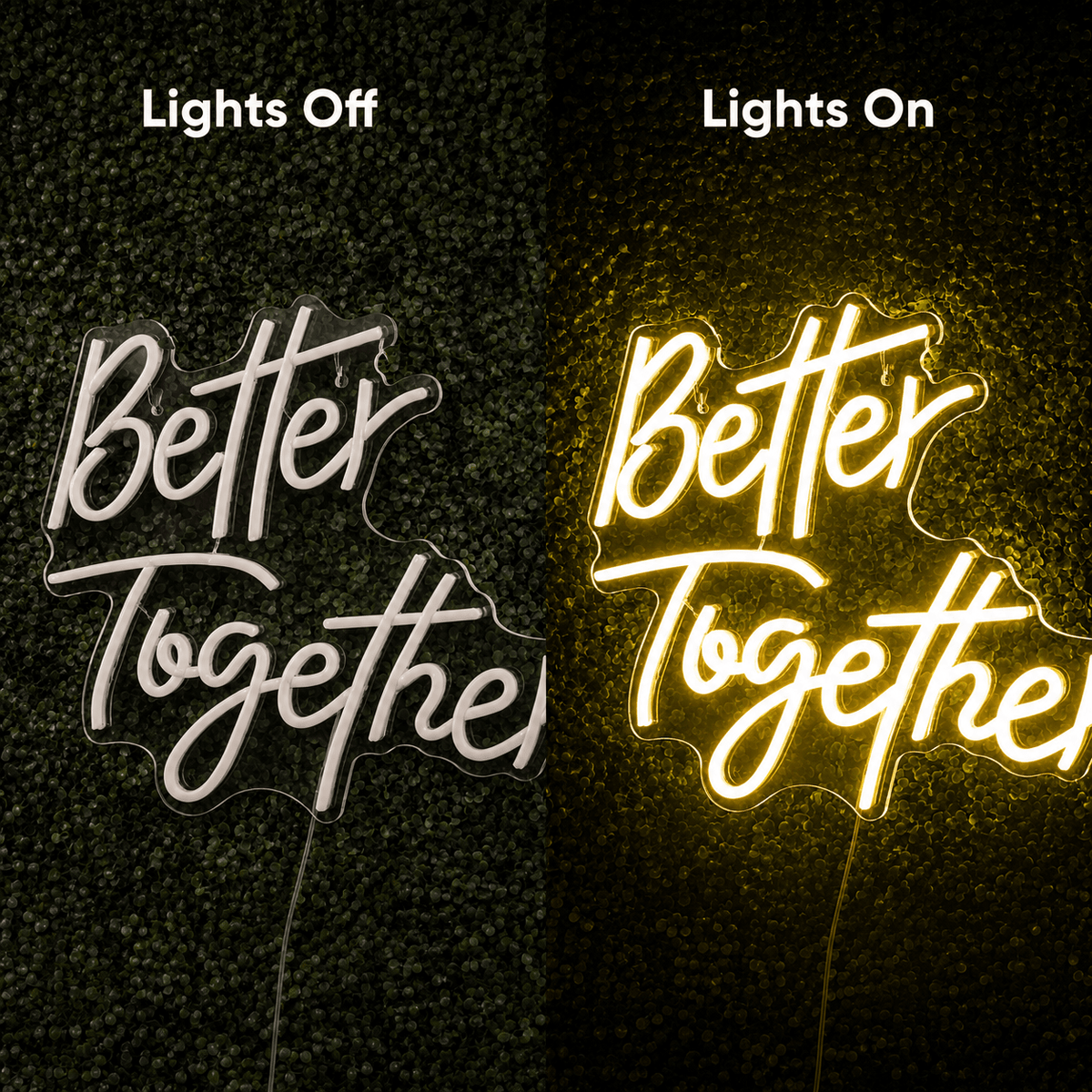 Better Together Mounted LED Neon Sign - Shineneon