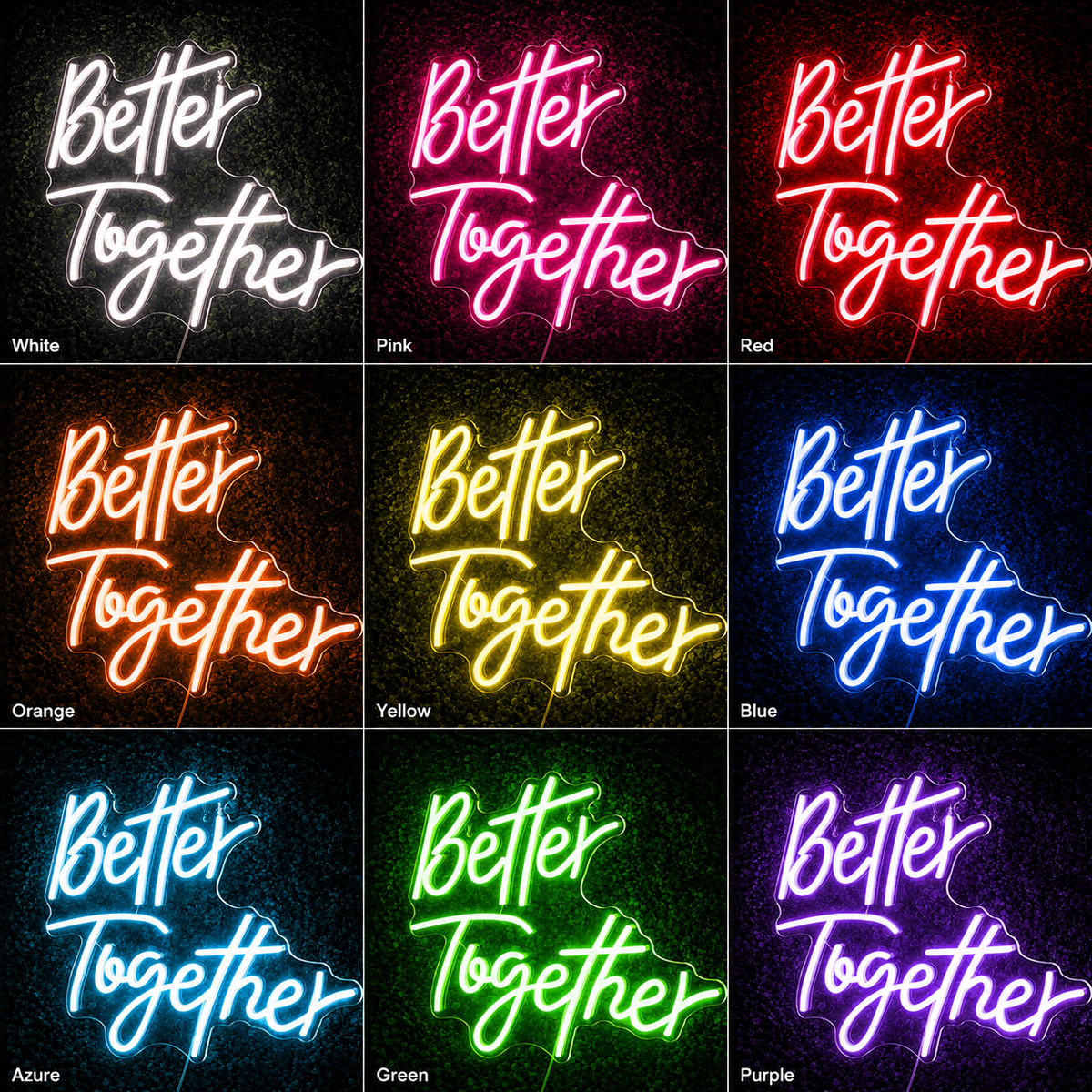 Better Together Mounted LED Neon Sign - Shineneon