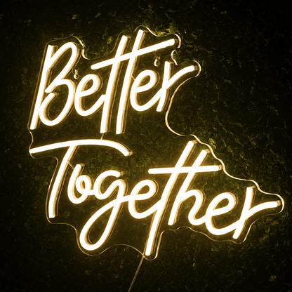 Better Together Mounted LED Neon Sign Wall Neon Sign - Shineneon