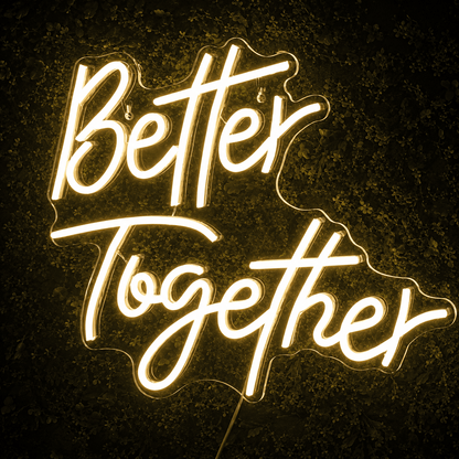 Better Together Mounted LED Neon Sign Wall Neon Sign - Shineneon