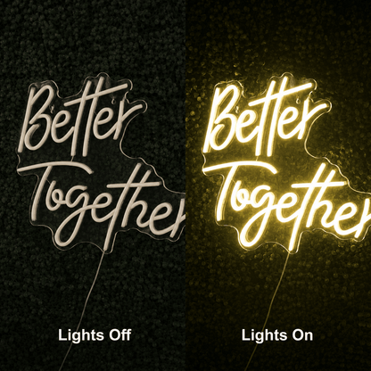 Better Together Mounted LED Neon Sign Wall Neon Sign - Shineneon