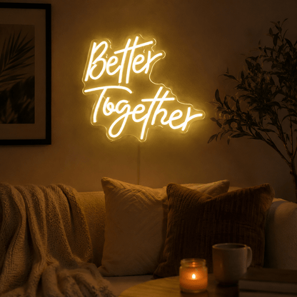 Better Together Mounted LED Neon Sign Wall Neon Sign - Shineneon