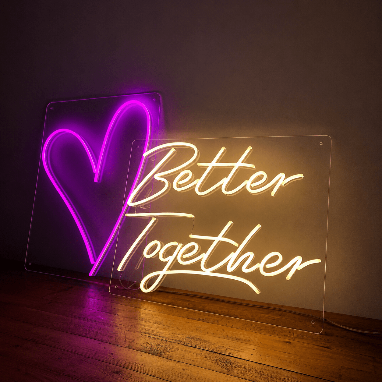 Better Together Mounted Wall Decor LED Neon Sign - Shineneon