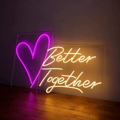 Better Together Mounted Wall Decor LED Neon Sign Wall Neon Sign - Shineneon