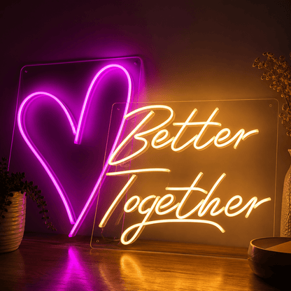 Better Together Mounted Wall Decor LED Neon Sign Wall Neon Sign - Shineneon