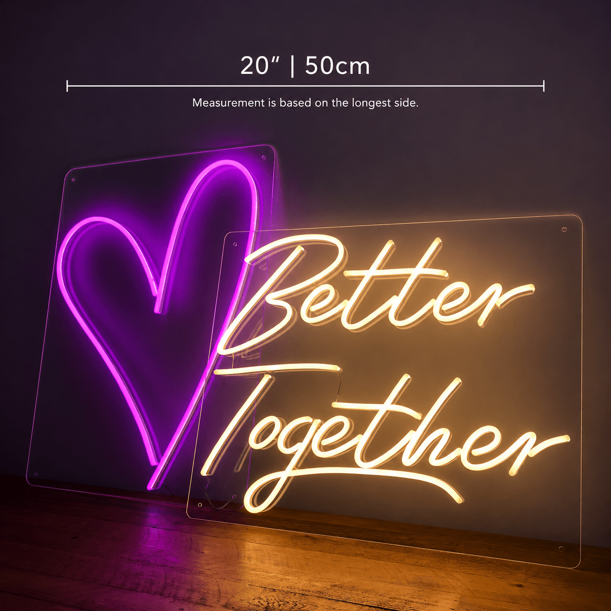 Better Together Mounted Wall Decor LED Neon Sign Wall Neon Sign - Shineneon