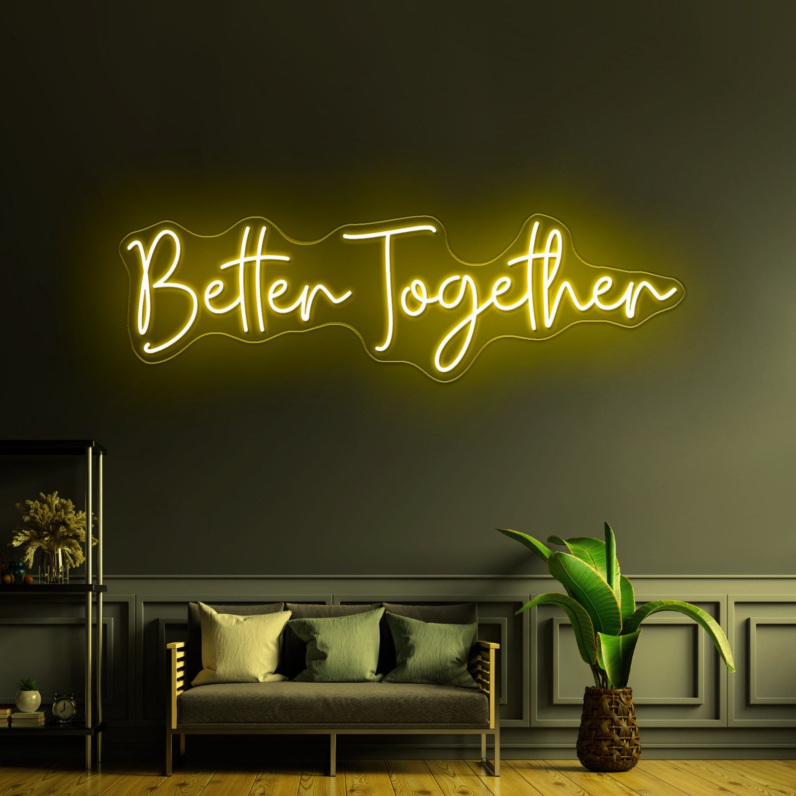 Better Together Neon Sign Bedroom Decor Neon Letter Lights - Shineneon