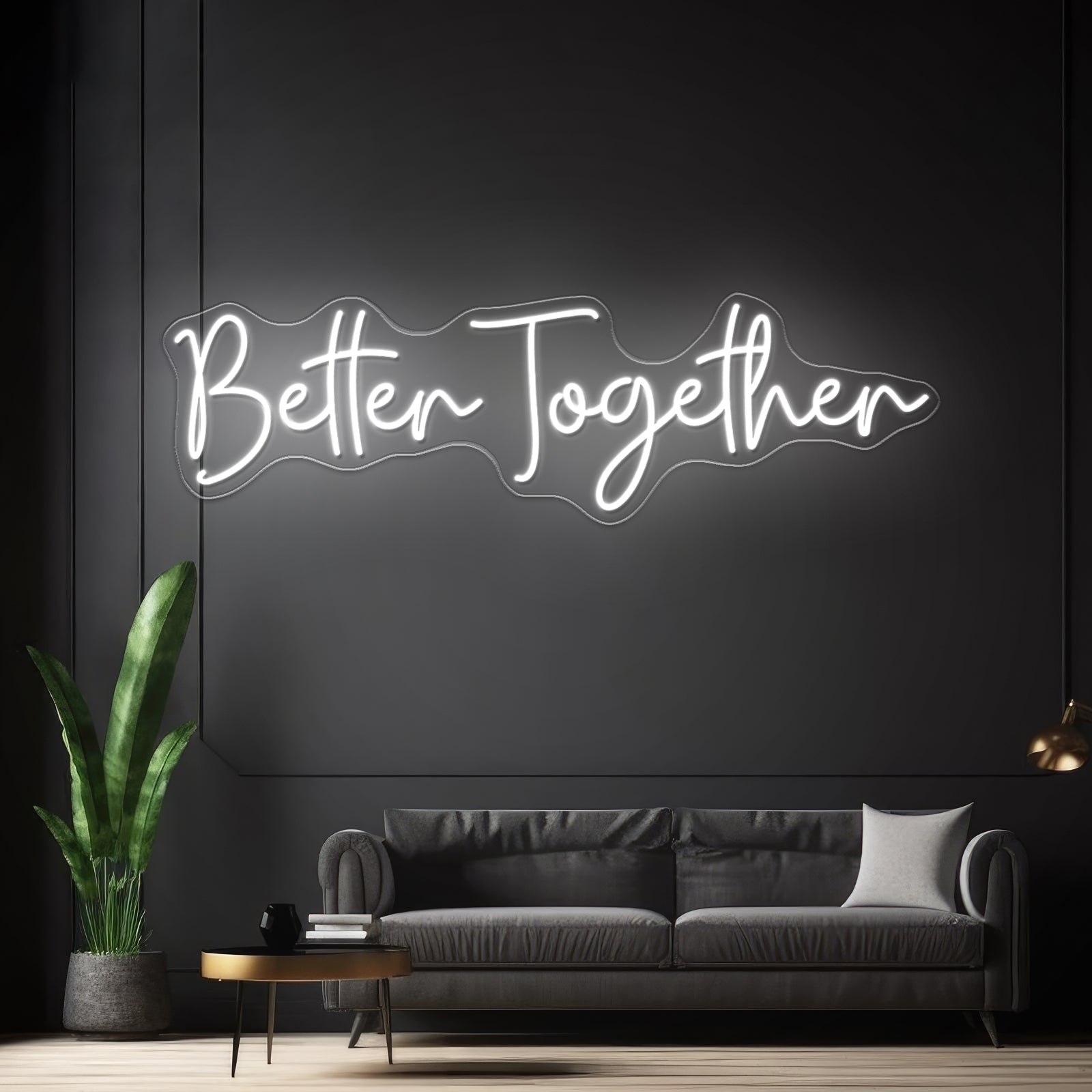 Better Together Neon Sign Bedroom Decor Neon Letter Lights - Shineneon