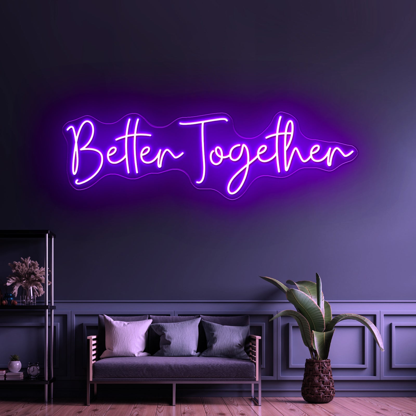 Better Together Neon Sign Bedroom Decor Neon Letter Lights