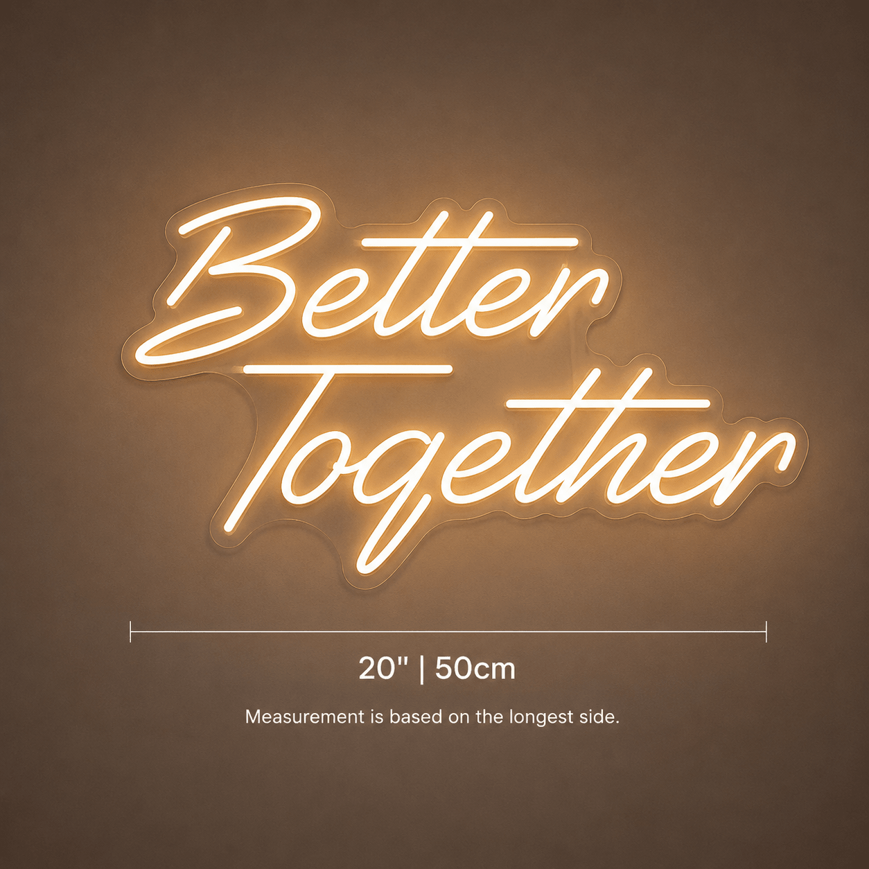 Better Together Phrase Wall Decor LED Neon Sign - Shineneon