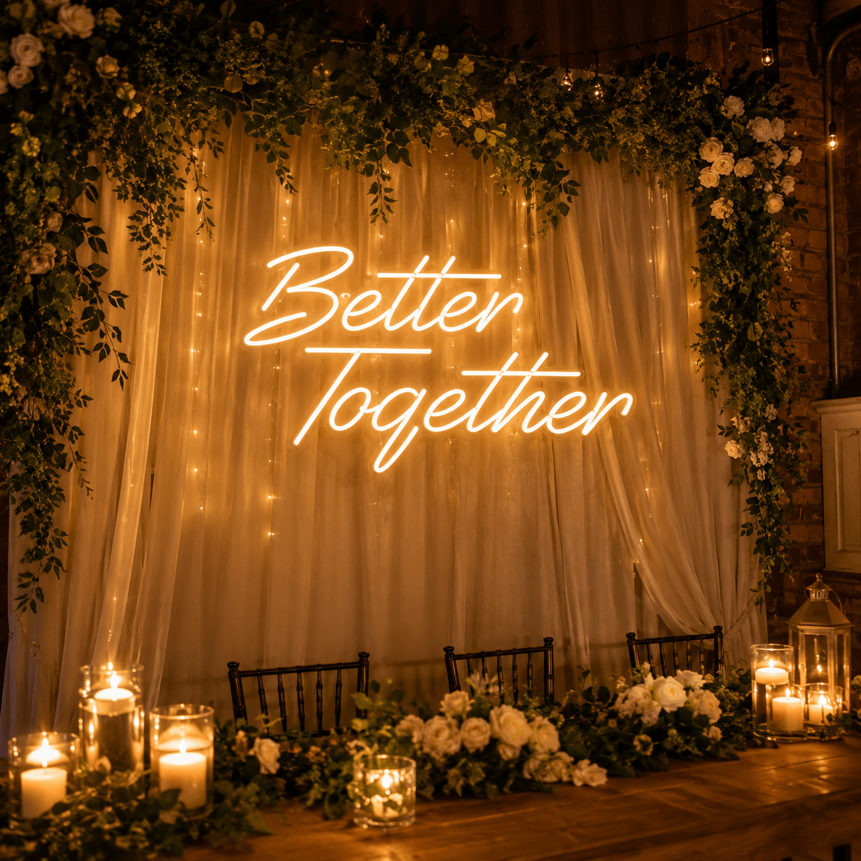 Better Together Phrase Wall Decor LED Neon Sign Wall Neon Sign - Shineneon
