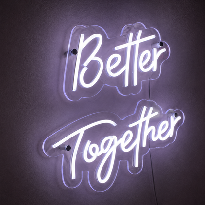 Better Together Room Wall Light LED Neon Sign - 02 High-Converting Product Image