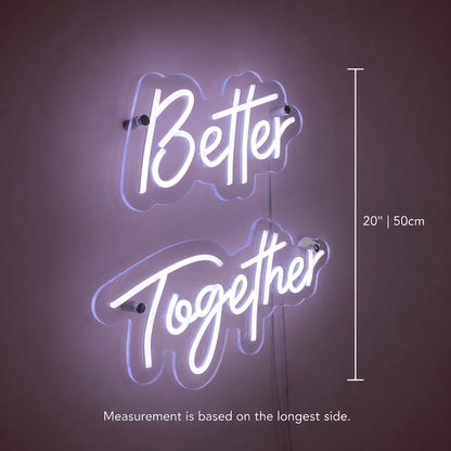 Better Together Room Wall Light LED Neon Sign - Shineneon
