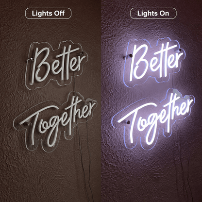 Better Together Room Wall Light LED Neon Sign - Shineneon